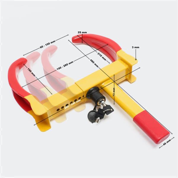 Grote foto wielklem anti diefstal auto caravan aanhangwagen 175 225mm caravans en kamperen caravan accessoires