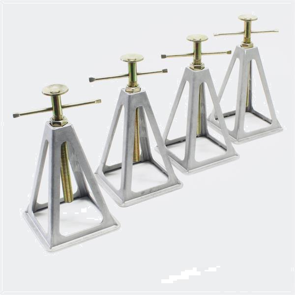 Grote foto aluminium jacks steunen caravans en trailers 4 stuks 900kg s caravans en kamperen caravan accessoires