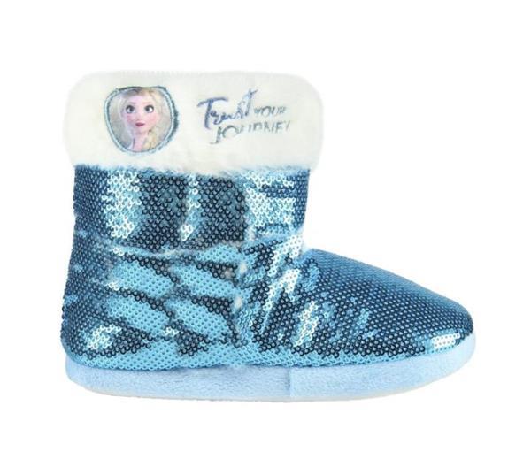 Grote foto disney frozen 2 elsa sloffen boots bont blauw maat 30 31 kinderen en baby schoenen voor meisjes