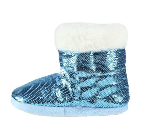 Grote foto disney frozen 2 elsa sloffen boots bont blauw maat 30 31 kinderen en baby schoenen voor meisjes