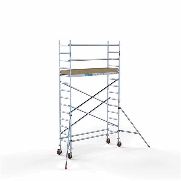 Grote foto rolsteiger basis 75 x 250 x 5 2 meter werkhoogte met lichtge doe het zelf en verbouw ladders en trappen