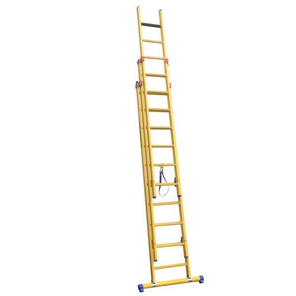 Grote foto kunststof ladder gvk 3x12 treden doe het zelf en verbouw ladders en trappen