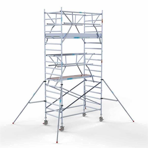 Grote foto rolsteiger standaard 135x250 6 2m werkhoogte dubbele voorloo doe het zelf en verbouw ladders en trappen