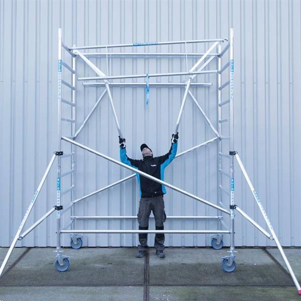 Grote foto rolsteiger standaard 135x305 5 2m werkhoogte enkele voorloop doe het zelf en verbouw ladders en trappen