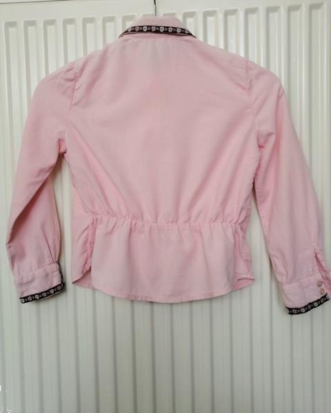 Grote foto mooie roze minicord corduroy blouse 6 jaar kinderen en baby maat 116