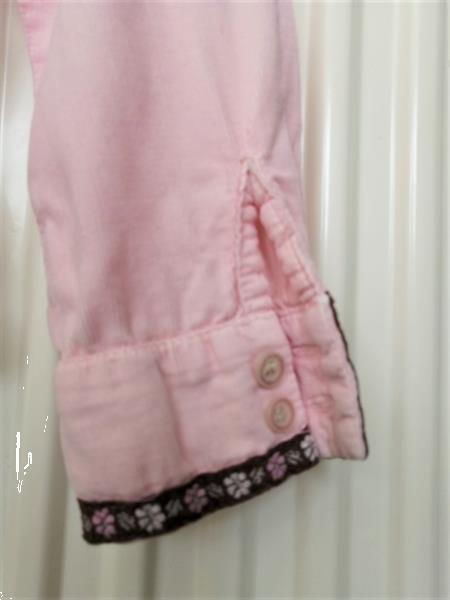 Grote foto mooie roze minicord corduroy blouse 6 jaar kinderen en baby maat 116