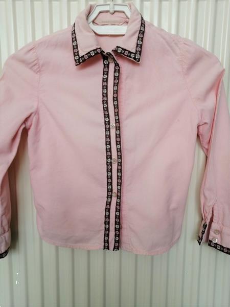 Grote foto mooie roze minicord corduroy blouse 6 jaar kinderen en baby maat 116