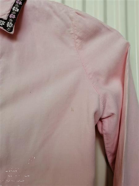Grote foto mooie roze minicord corduroy blouse 6 jaar kinderen en baby maat 116