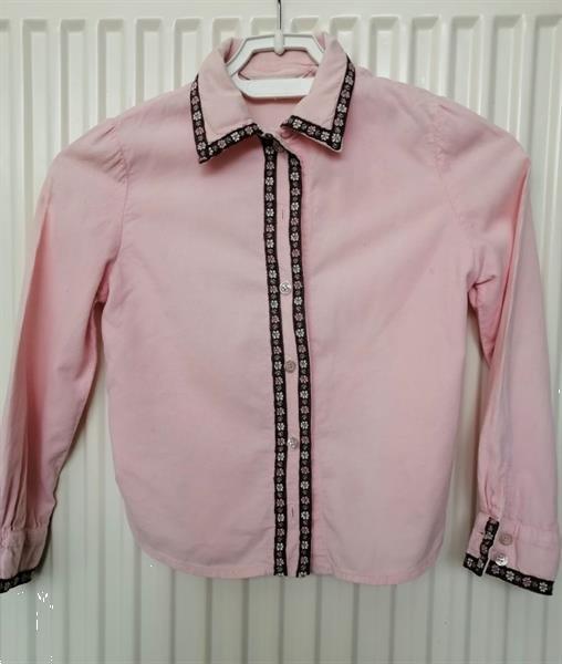 Grote foto mooie roze minicord corduroy blouse 6 jaar kinderen en baby maat 116