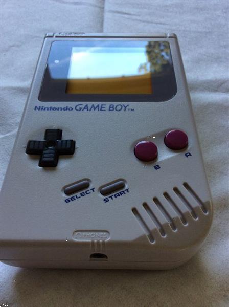 Grote foto nintendo gamboy met doos spelcomputers games game boy