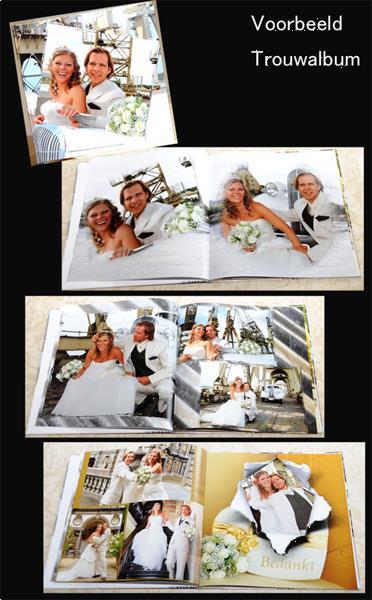 Grote foto trouwreportages op stick of album . diensten en vakmensen fotografen
