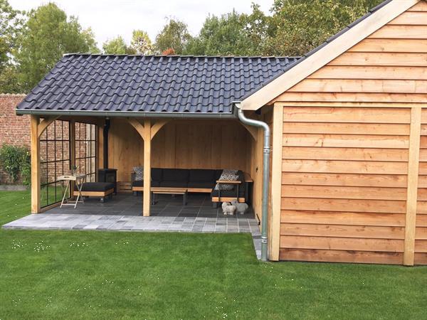 Grote foto eikenhouten tuinkamer cottage stijl tuin en terras tuinhuisjes en blokhutten