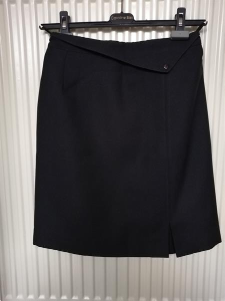 Grote foto zwarte a lijn rok met split vooraan links 38 40 kleding dames jurken en rokken