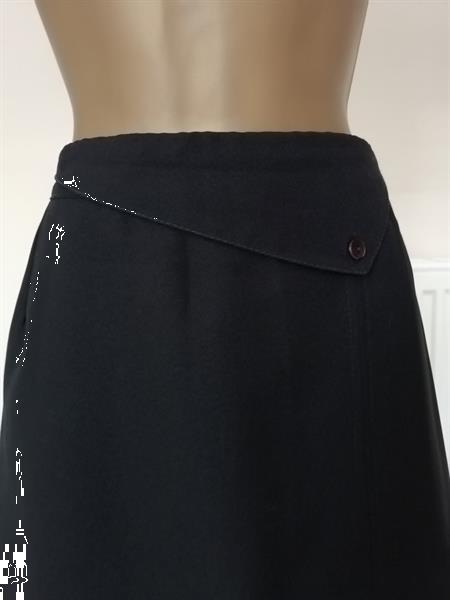 Grote foto zwarte a lijn rok met split vooraan links 38 40 kleding dames jurken en rokken