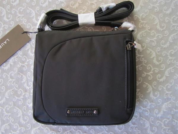 Grote foto compacte handige zwarte schoudertas laurent david kleding dames damestassen