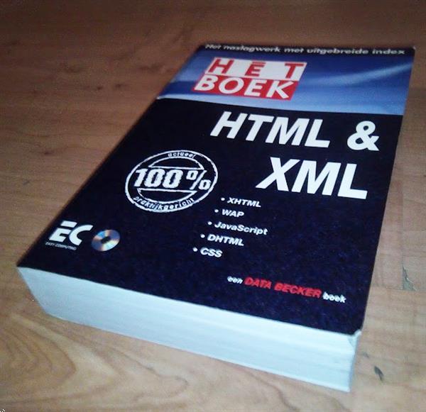 Grote foto h t boek html xml boeken informatica computer