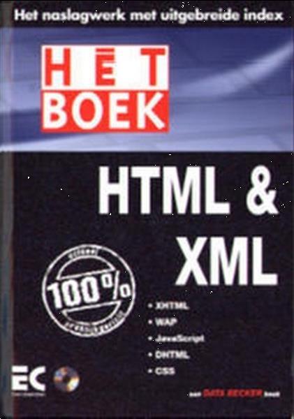 Grote foto h t boek html xml boeken informatica computer
