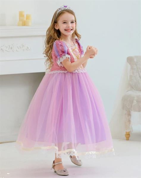 Grote foto prinsessenjurk paars roze deluxe gratis kroon paars 4 5 ja kinderen en baby overige