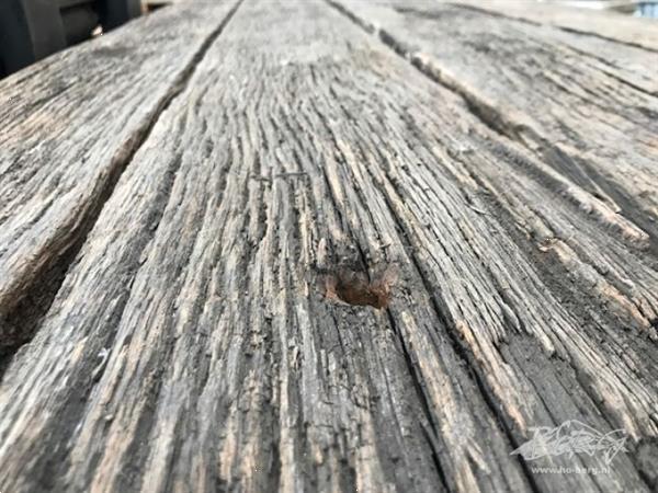 Grote foto echte oud eiken wagondelen en spoorbiels planken doe het zelf en verbouw hout en planken