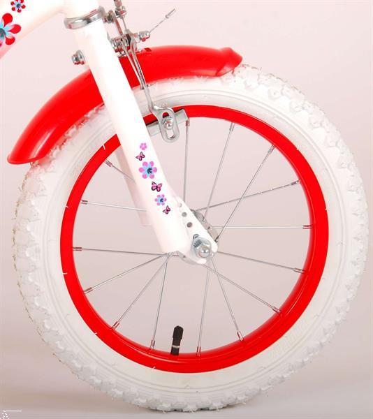 Grote foto volare lovely meisjesfiets 14 inch rood wit fietsen en brommers kinderfietsen
