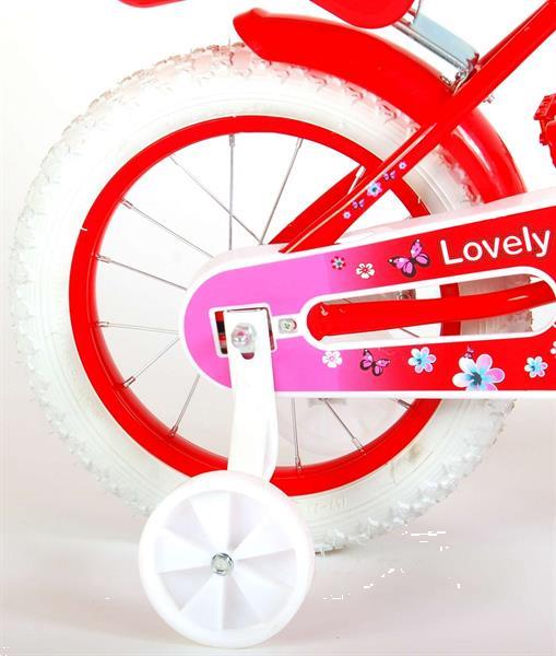 Grote foto volare lovely meisjesfiets 14 inch rood wit fietsen en brommers kinderfietsen