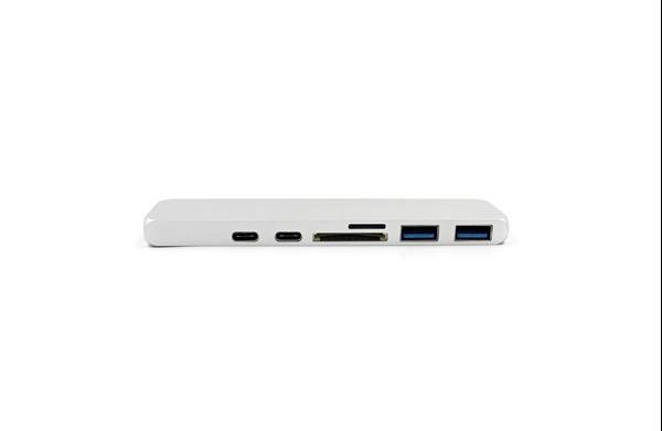 Grote foto drphone 7 in 1 usb c hub dual type c dock 5k output 40 gb computers en software netwerkkaarten routers en switches