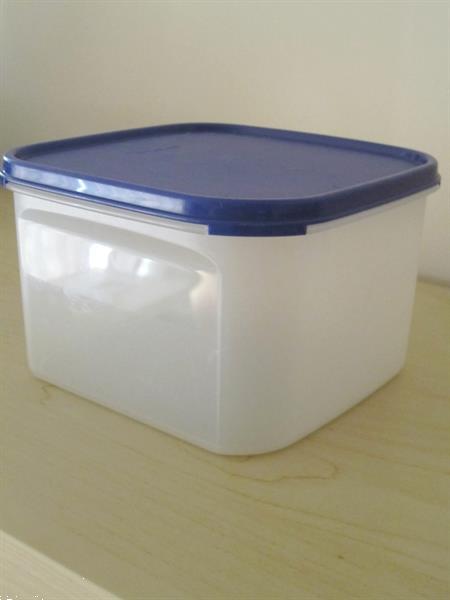 Grote foto tupperware vierkante ruimtespaarder 2 6 liter huis en inrichting tupperware