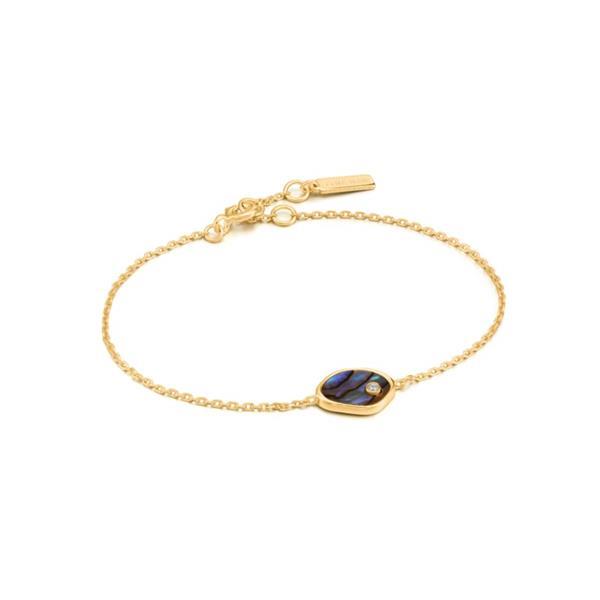 Grote foto ania haie turning tides goudkleurige armband met decoratieve kleding dames sieraden