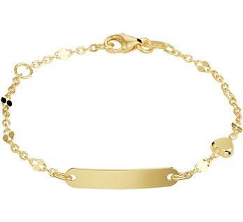 Grote foto gouden graveer kinderarmband hartje 2 5 mm 9 13 cm kleding dames sieraden