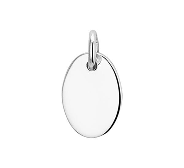 Grote foto gerhodineerde ovale graveer hanger van zilver geboortebloe kleding dames sieraden