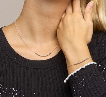 Grote foto anker schakelarmband met bolletjes kopstuk van zilver kleding dames sieraden