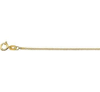 Grote foto 9 karaats gourmet collier dikte 1 0mm lengte 50cm kleding dames sieraden