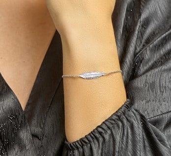 Grote foto stijlvolle veer armband voor dames kleding dames sieraden
