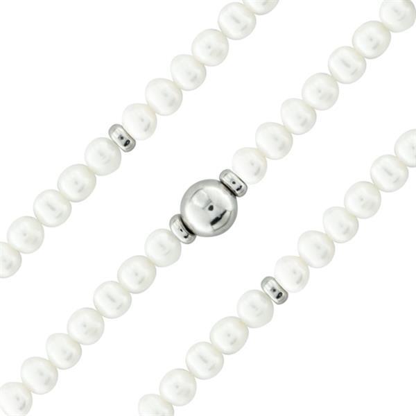 Grote foto witte zoetwaterparel armband van my imenso 27 0331 m kleding dames sieraden