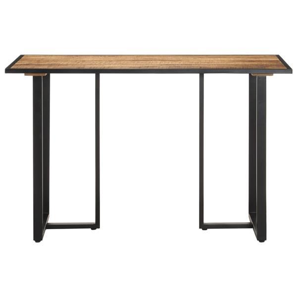 Grote foto vidaxl table de salle manger 120 cm bois de manguier brut huis en inrichting eettafels