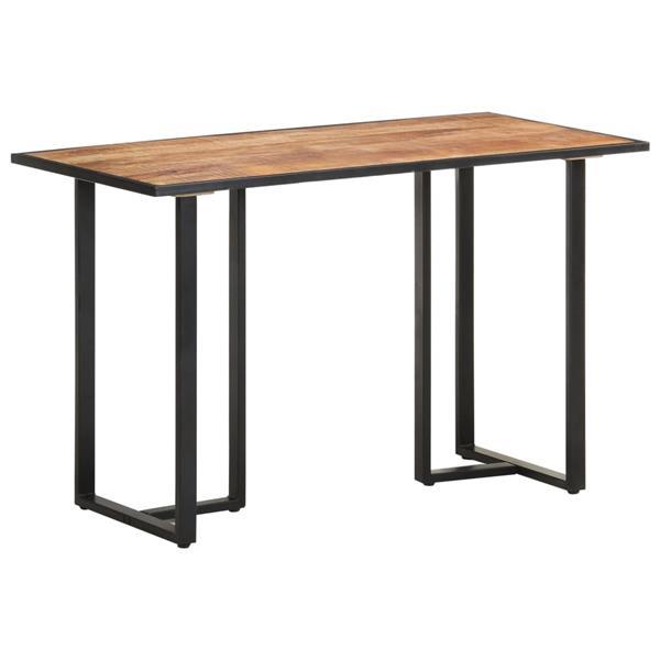 Grote foto vidaxl table de salle manger 120 cm bois de manguier brut huis en inrichting eettafels