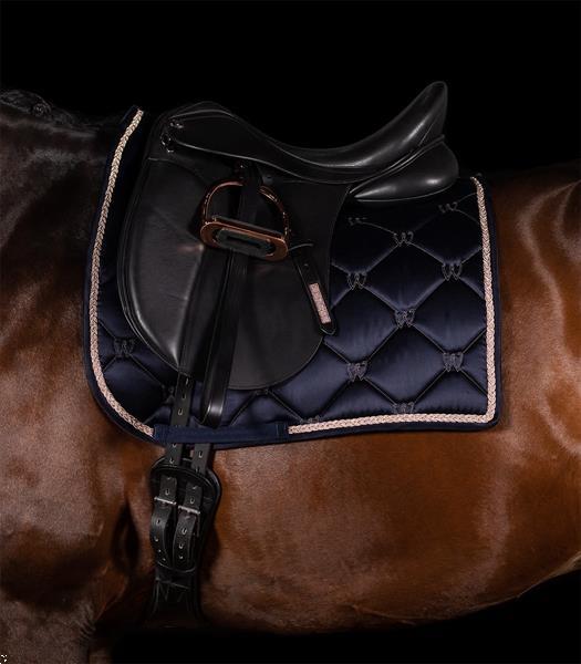 Grote foto valencia saddle pad color nightblue silver size dress dieren en toebehoren paarden accessoires