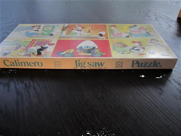 Grote foto vintage calimero puzzel met 6 taferelen 1972 kinderen en baby puzzels
