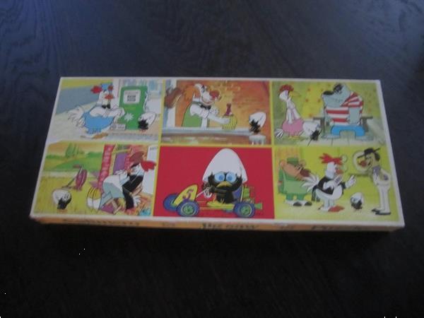 Grote foto vintage calimero puzzel met 6 taferelen 1972 kinderen en baby puzzels