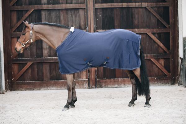 Grote foto zweetdeken fleece navy color navy size 140 190 6 3 dieren en toebehoren paarden accessoires