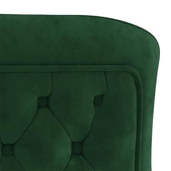 Grote foto vidaxl chaises d ner 2 pcs vert fonc 53x52x98 cm velours huis en inrichting stoelen