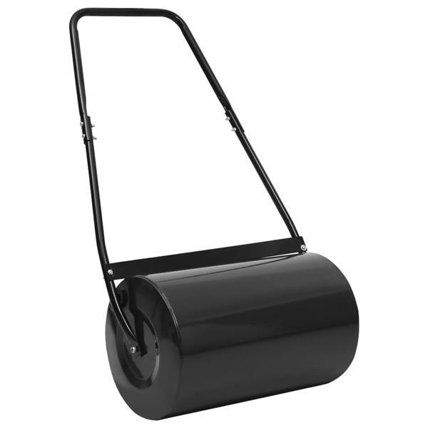 Grote foto vidaxl rouleau gazon noir 63 cm 50 l tuin en terras tuingereedschap