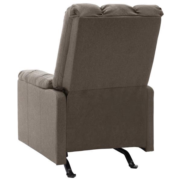 Grote foto vidaxl fauteuil verstelbaar stof bruin huis en inrichting stoelen