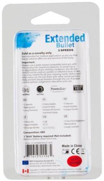 Grote foto extended breeze bullet vibrator blauw erotiek vibrators