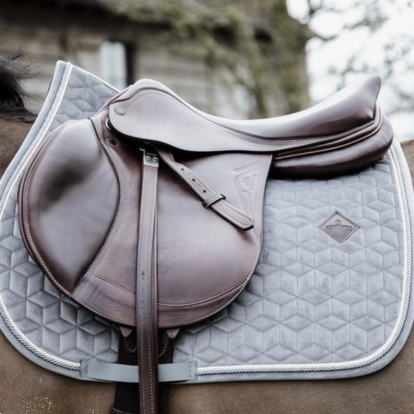Grote foto saddle pad basic velvet kleur black optie dressuur ma dieren en toebehoren paarden accessoires