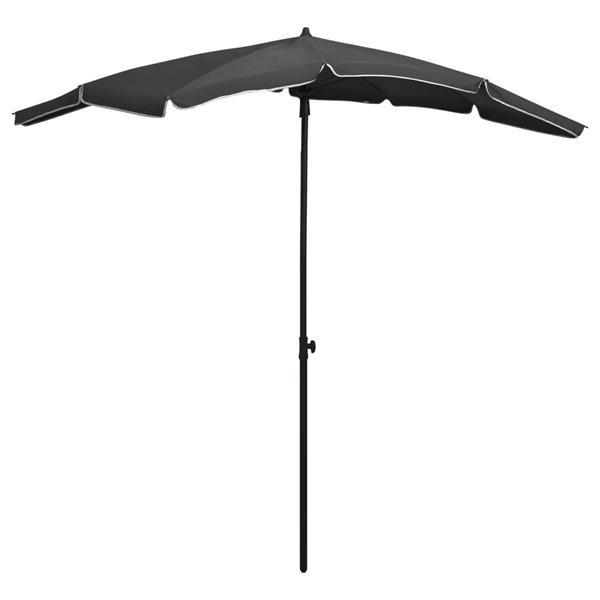 Grote foto vidaxl parasol de jardin avec m t 200x130 cm anthracite tuin en terras overige tuin en terras