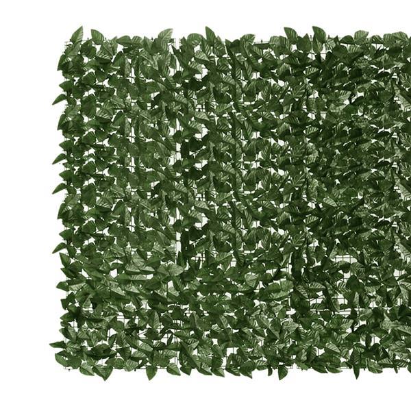 Grote foto vidaxl cran de balcon avec feuilles vert fonc 400x150 cm tuin en terras overige tuin en terras