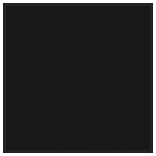 Grote foto vidaxl table basse noir avec verre noir 90x90x50 cm huis en inrichting eettafels