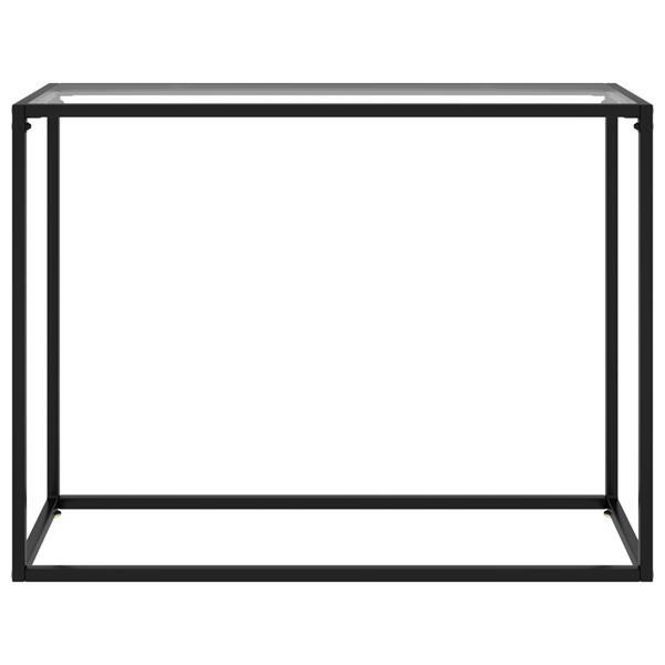 Grote foto vidaxl table console transparent 100x35x75 cm verre tremp huis en inrichting eettafels