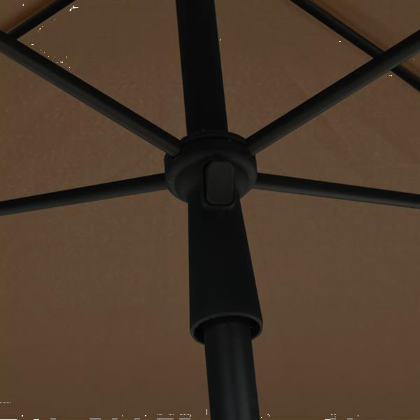 Grote foto vidaxl parasol de jardin avec m t 210x140 cm taupe tuin en terras overige tuin en terras